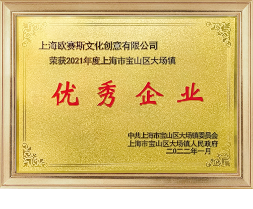2021-2025 連續(xù)榮獲上海市寶山區(qū)大場(chǎng)鎮(zhèn)優(yōu)秀企業(yè)
